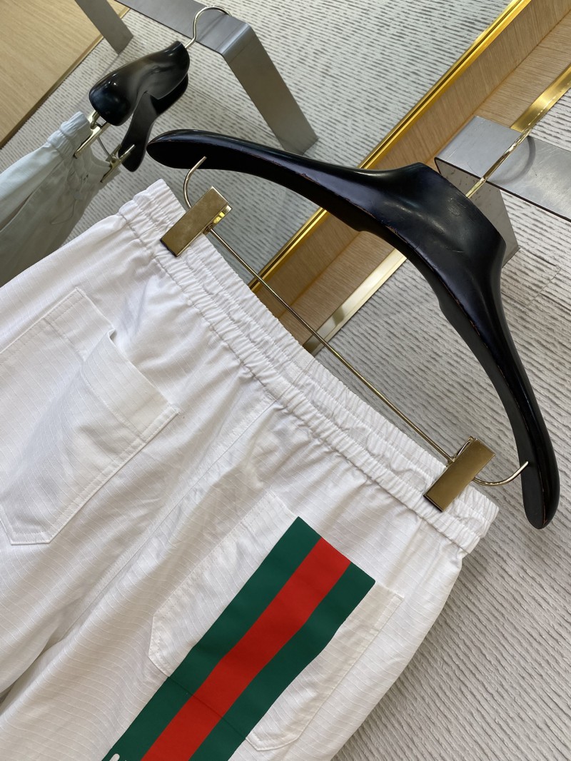Gucci Tricolour Branded Monogrammed White Casual Sweatshorts 7