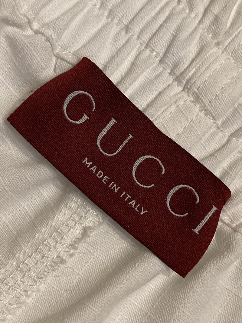Gucci Tricolour Branded Monogrammed White Casual Sweatshorts 8
