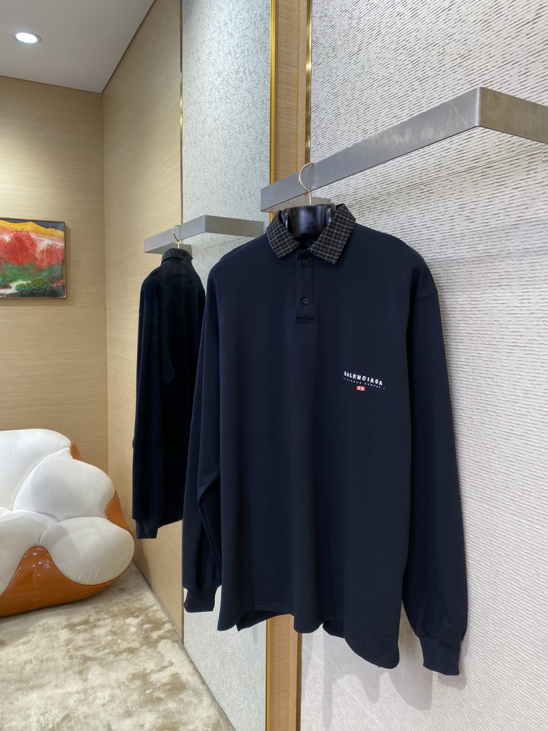 Balenciaga Check Collar Polo Shirt 2