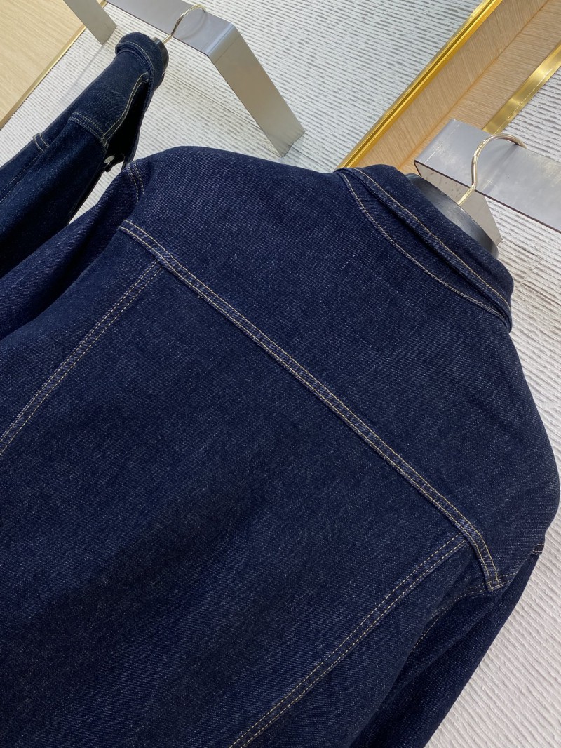 Fendi Medallion Embroidered Denim Jacket 7