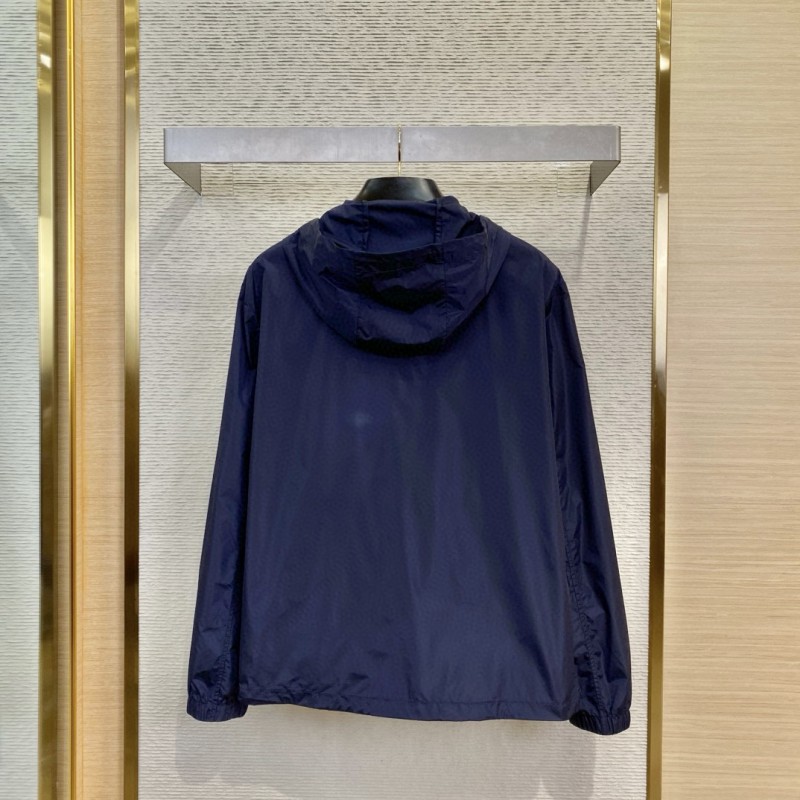 Fendi Badge Embroidered Hooded Jacket Coat 1
