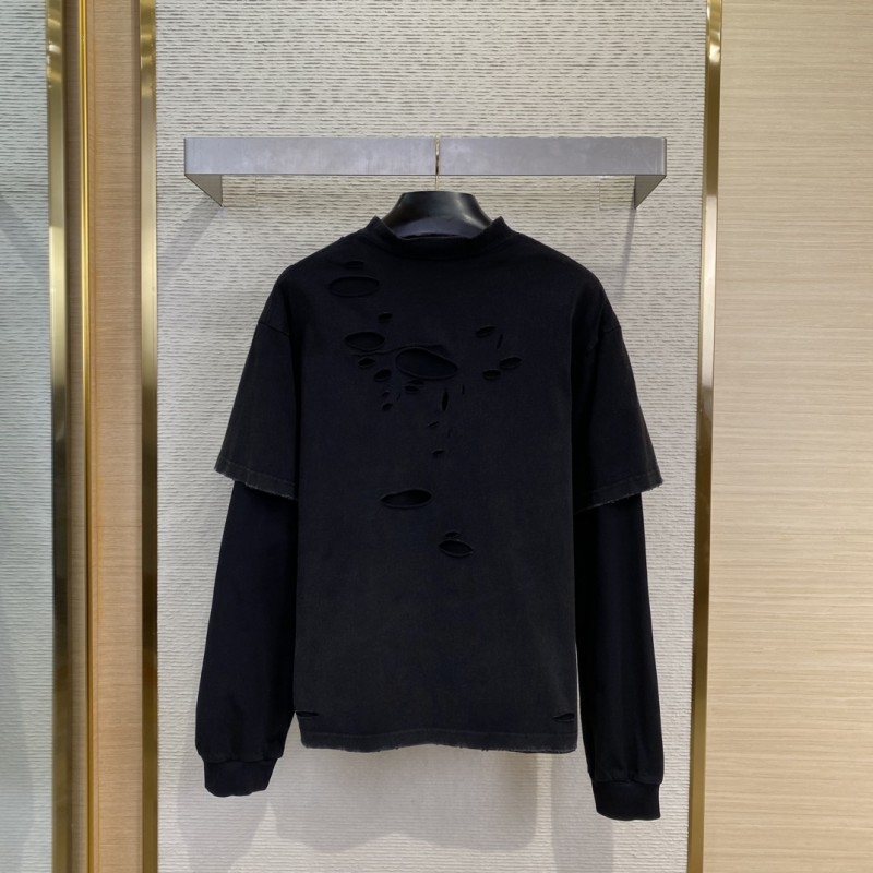 Balenciaga 3M Printed True Two Piece Long Sleeve T-Shirt 1