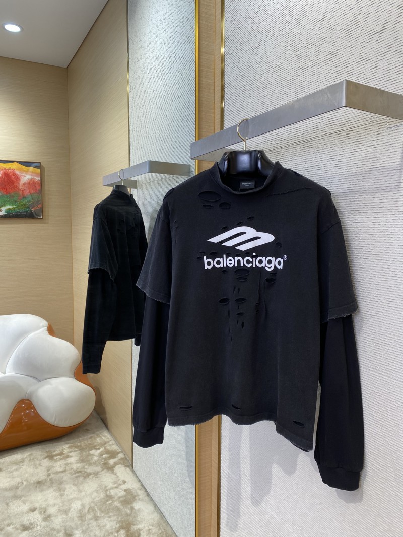 Balenciaga 3M Printed True Two Piece Long Sleeve T-Shirt 2