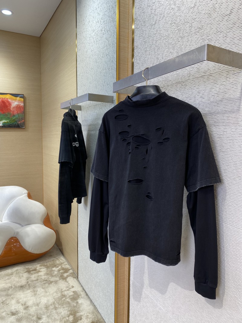 Balenciaga 3M Printed True Two Piece Long Sleeve T-Shirt 3