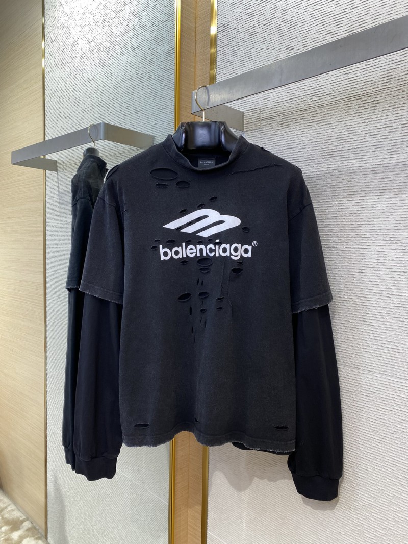 Balenciaga 3M Printed True Two Piece Long Sleeve T-Shirt 4