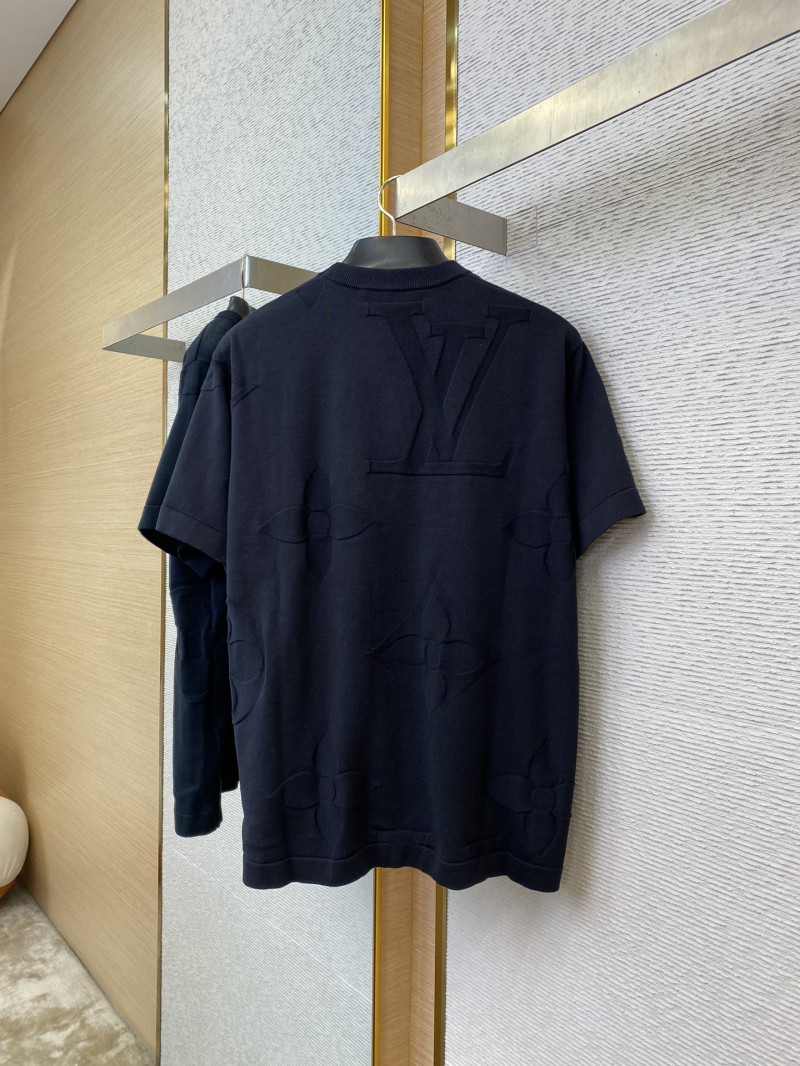 LV logo jacquard knit short-sleeved T-shirt 5