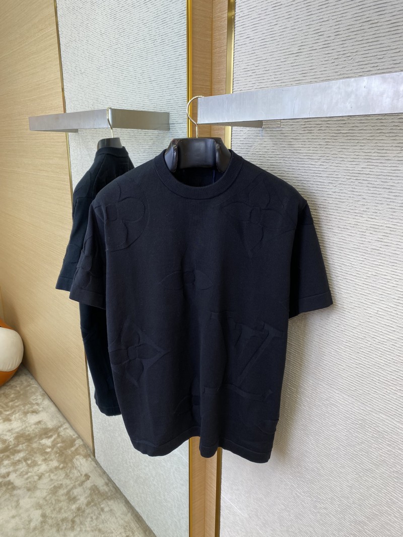 LV logo jacquard knit short-sleeved T-shirt 6