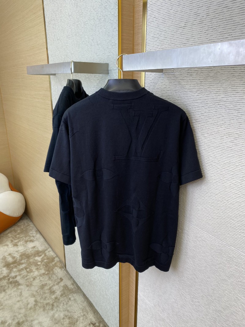 LV logo jacquard knit short-sleeved T-shirt 7