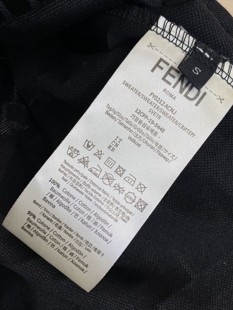 Fendi FF full print flocked polo shirt 8