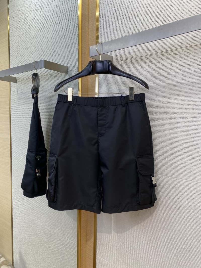 Prada Pocket Metal Triangle Label Bermuda Shorts 4