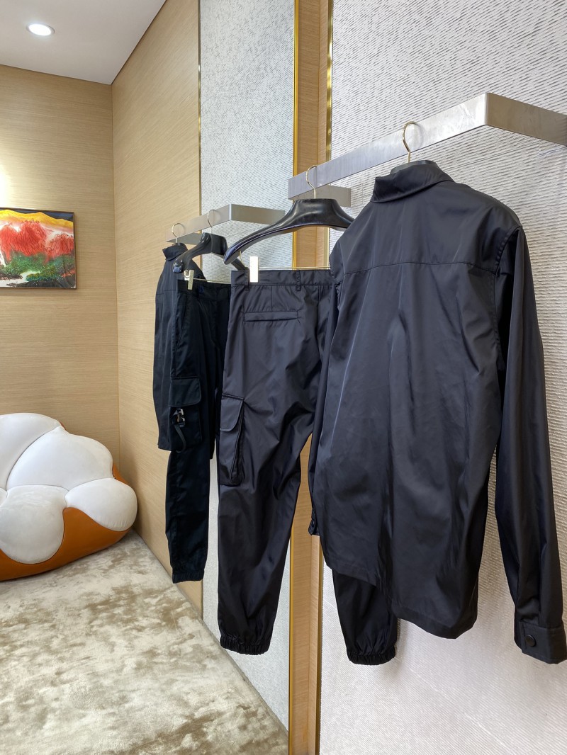 Prada Triangle Label Nylon Work Trousers 3