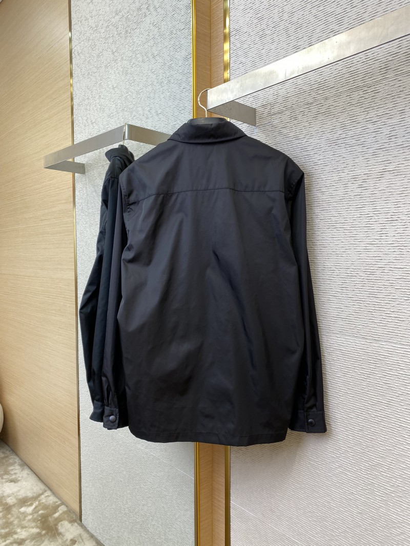 Prada Triangle Label Nylon Work Jacket Coat 5
