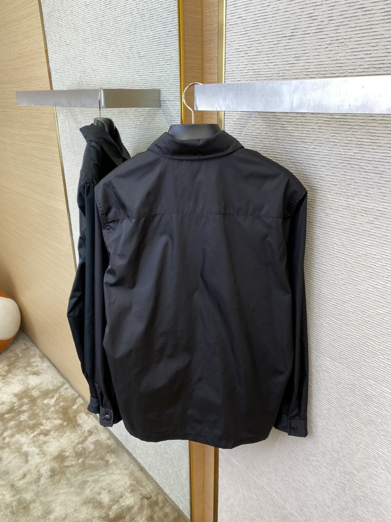 Prada Triangle Label Nylon Work Jacket Coat 7