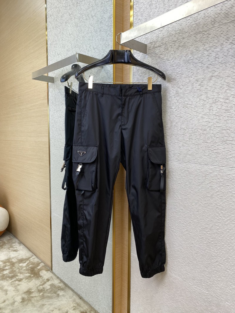 Prada Triangle Label Nylon Work Trousers 4