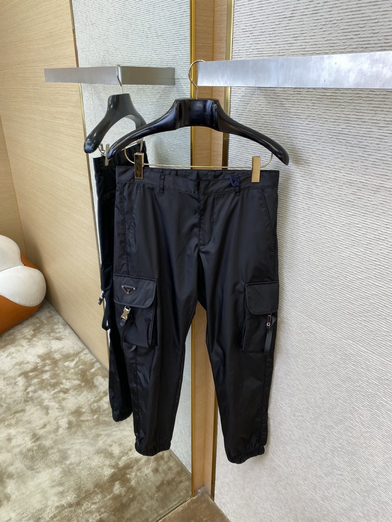 Prada Triangle Label Nylon Work Trousers 6