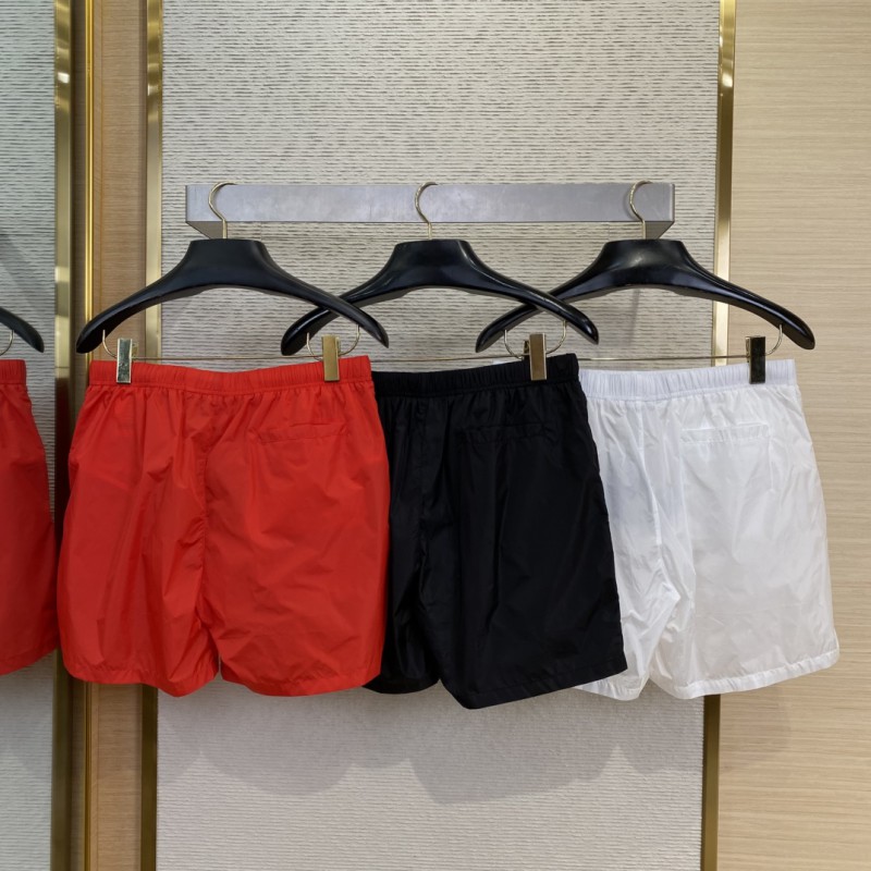 Prada Nylon Triangle Label Shorts Black 1