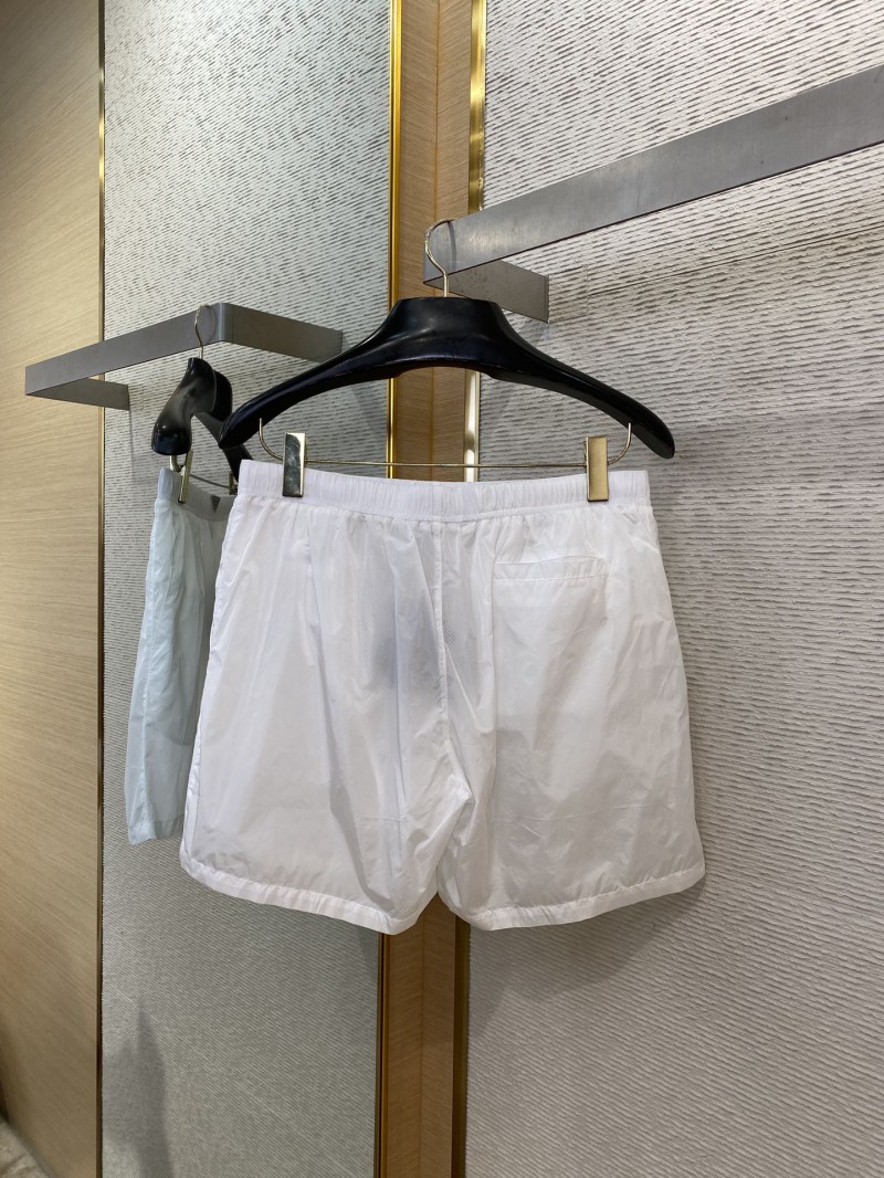 Prada Nylon Triangle Label Shorts White 6