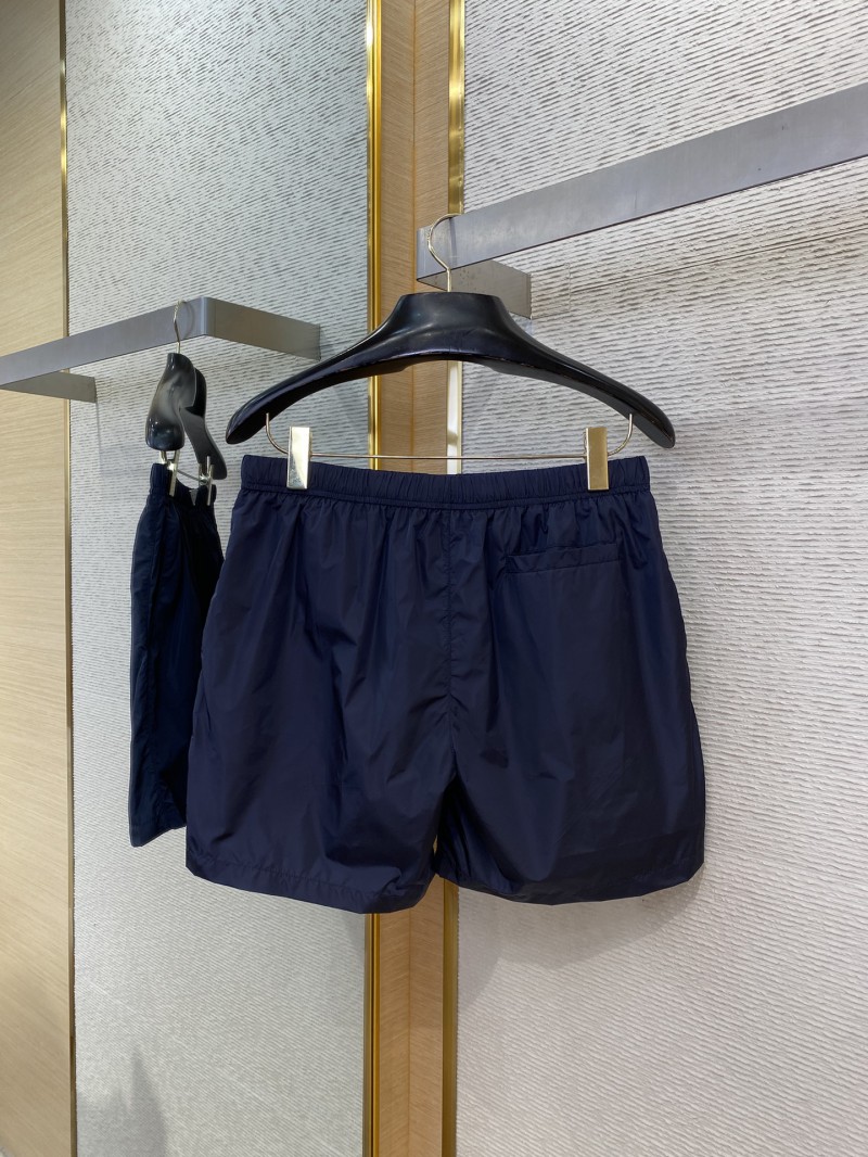 Prada Nylon Triangle Label Shorts Navy Blue 6