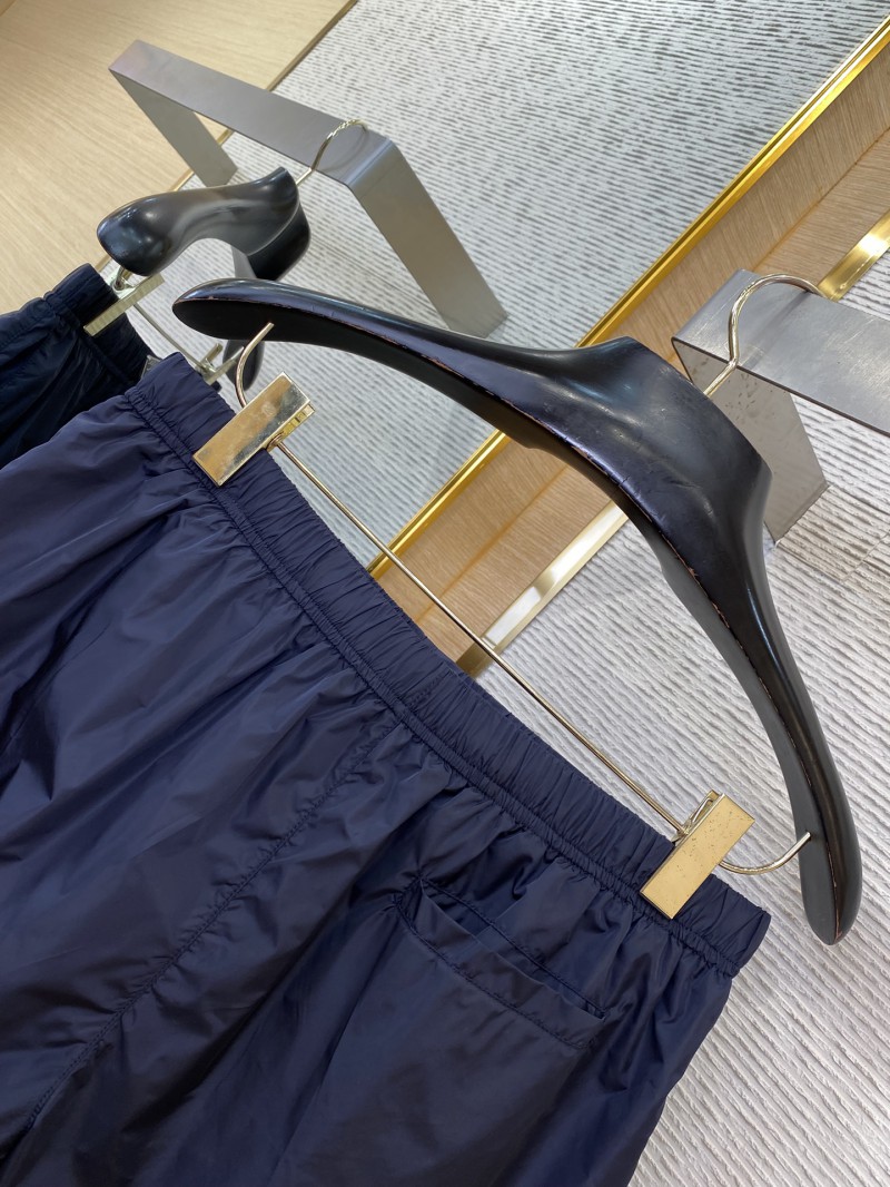 Prada Nylon Triangle Label Shorts Navy Blue 7