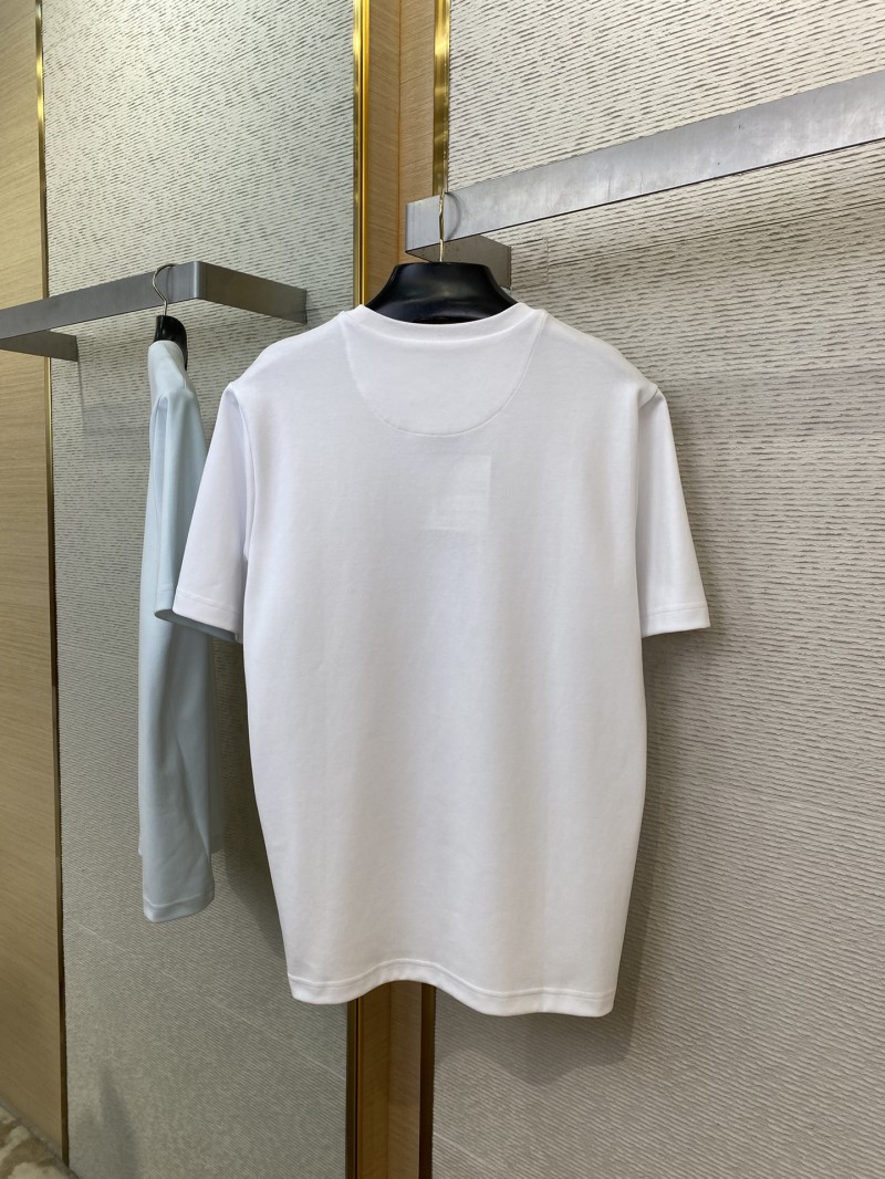 Prada New Triangle Neckline Steel Label Short Sleeve White 6