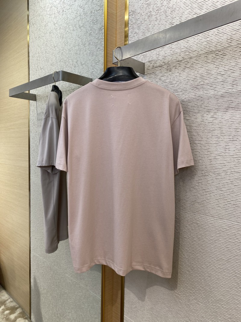 Maison Margiela Digital Embroidery Four Corner Stitch Short Sleeve T-Shirt almond 6