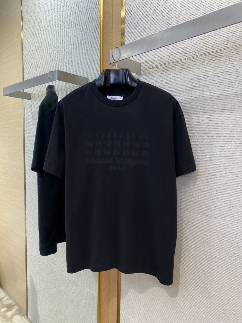 Maison Margiela Digital Embroidery Four Corner Stitch Short Sleeve T-Shirt black 4