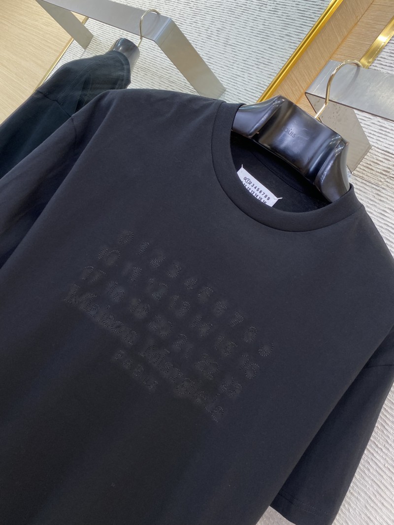 Maison Margiela Digital Embroidery Four Corner Stitch Short Sleeve T-Shirt black 5