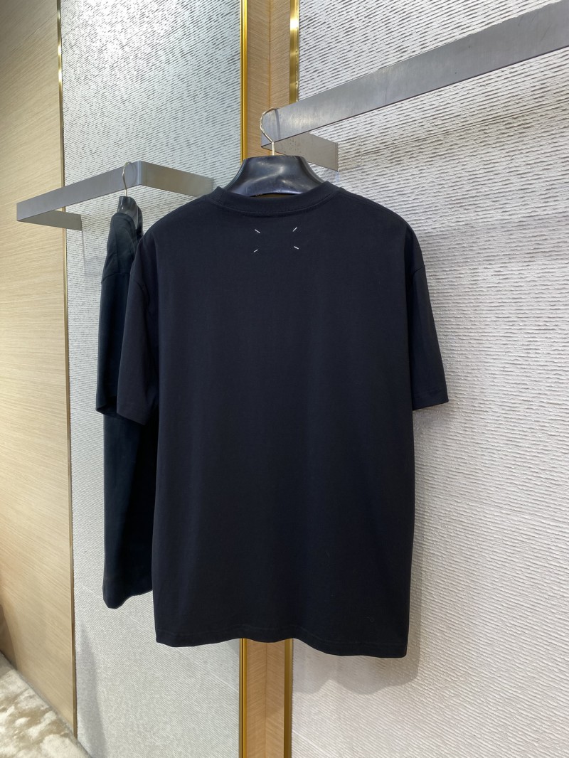 Maison Margiela Digital Embroidery Four Corner Stitch Short Sleeve T-Shirt black 6
