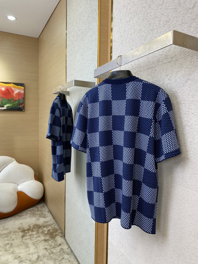 LV Check Beaded Knit Short Sleeve 3