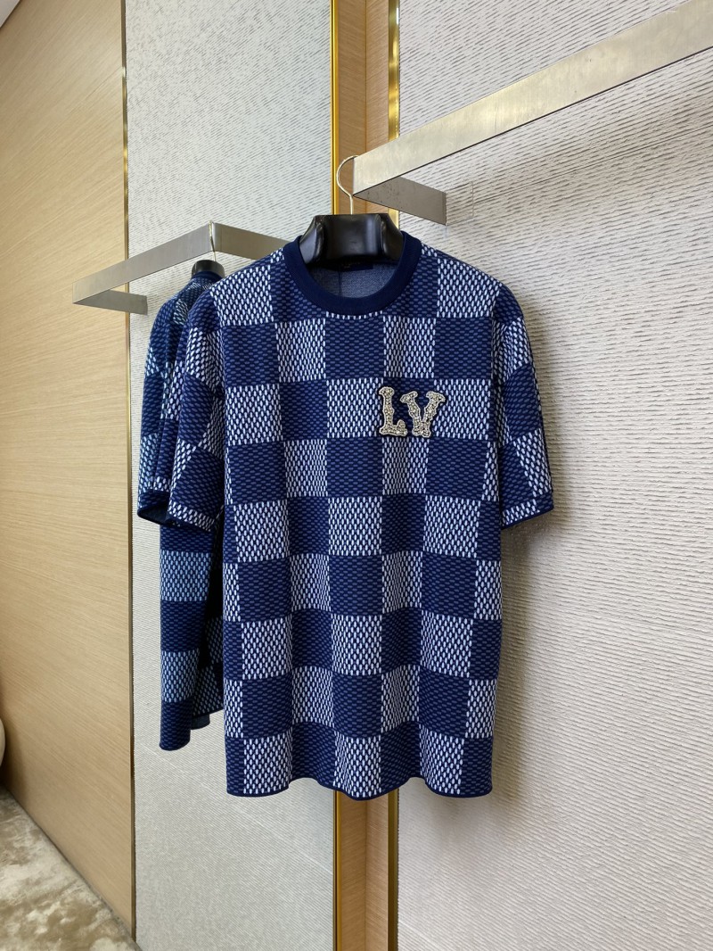 LV Check Beaded Knit Short Sleeve 4