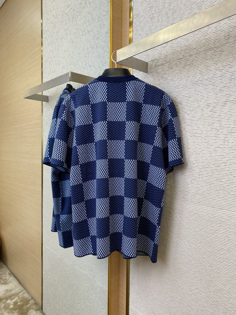 LV Check Beaded Knit Short Sleeve 5