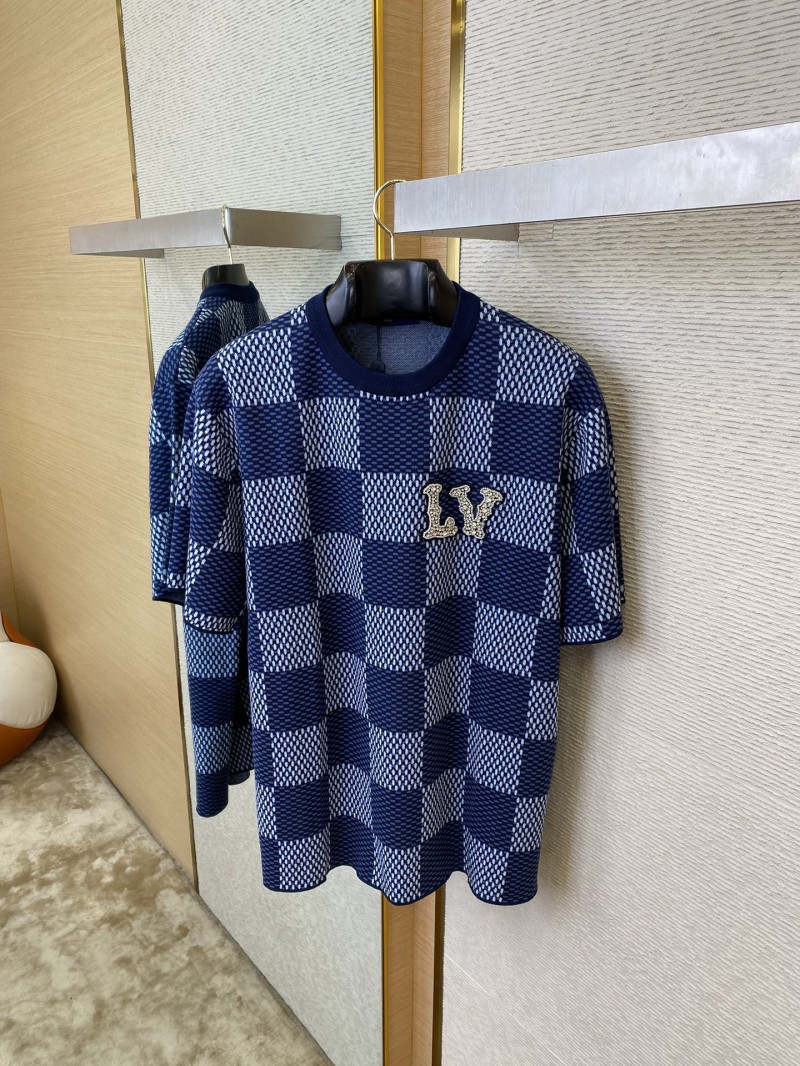LV Check Beaded Knit Short Sleeve 6