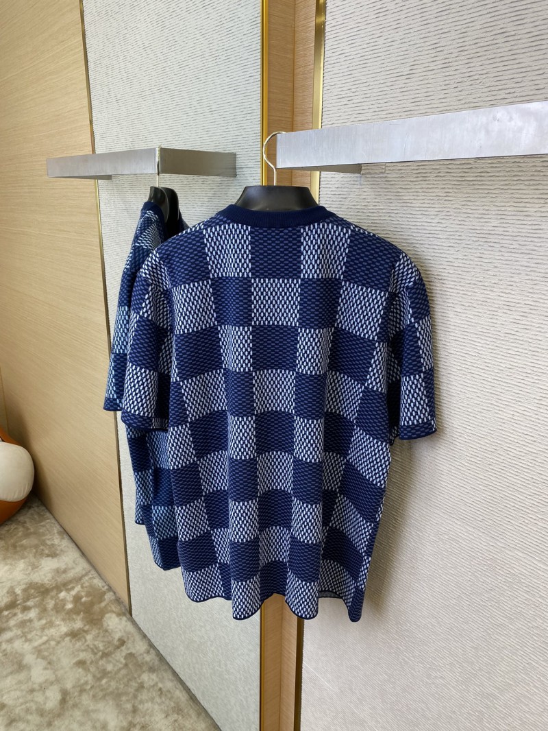LV Check Beaded Knit Short Sleeve 7