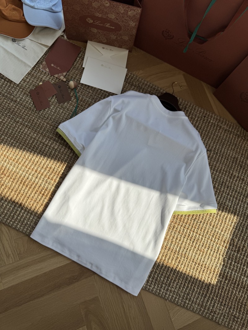 HERMES Cuffed Clash Short Sleeve T-Shirt White 7