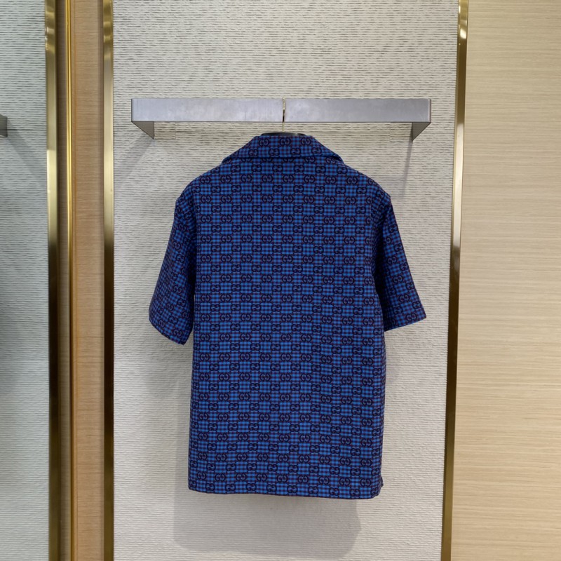Gucci Printed Jacquard Short Sleeve Shirt 1