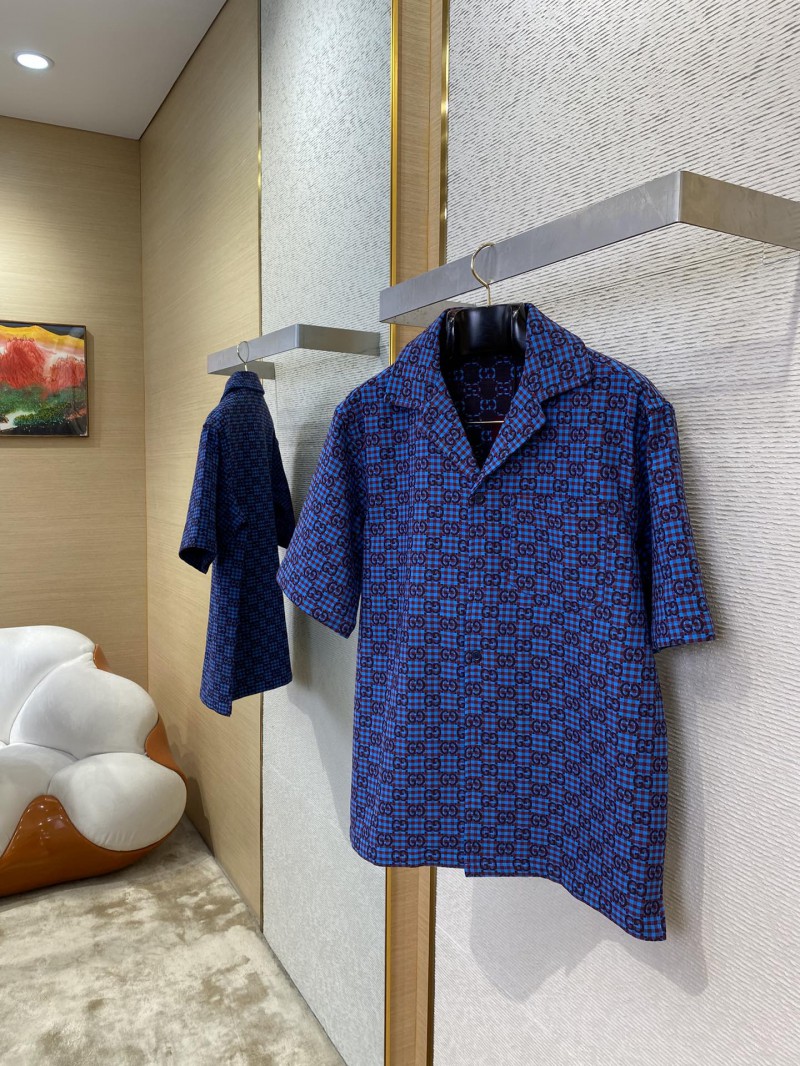 Gucci Printed Jacquard Short Sleeve Shirt 2
