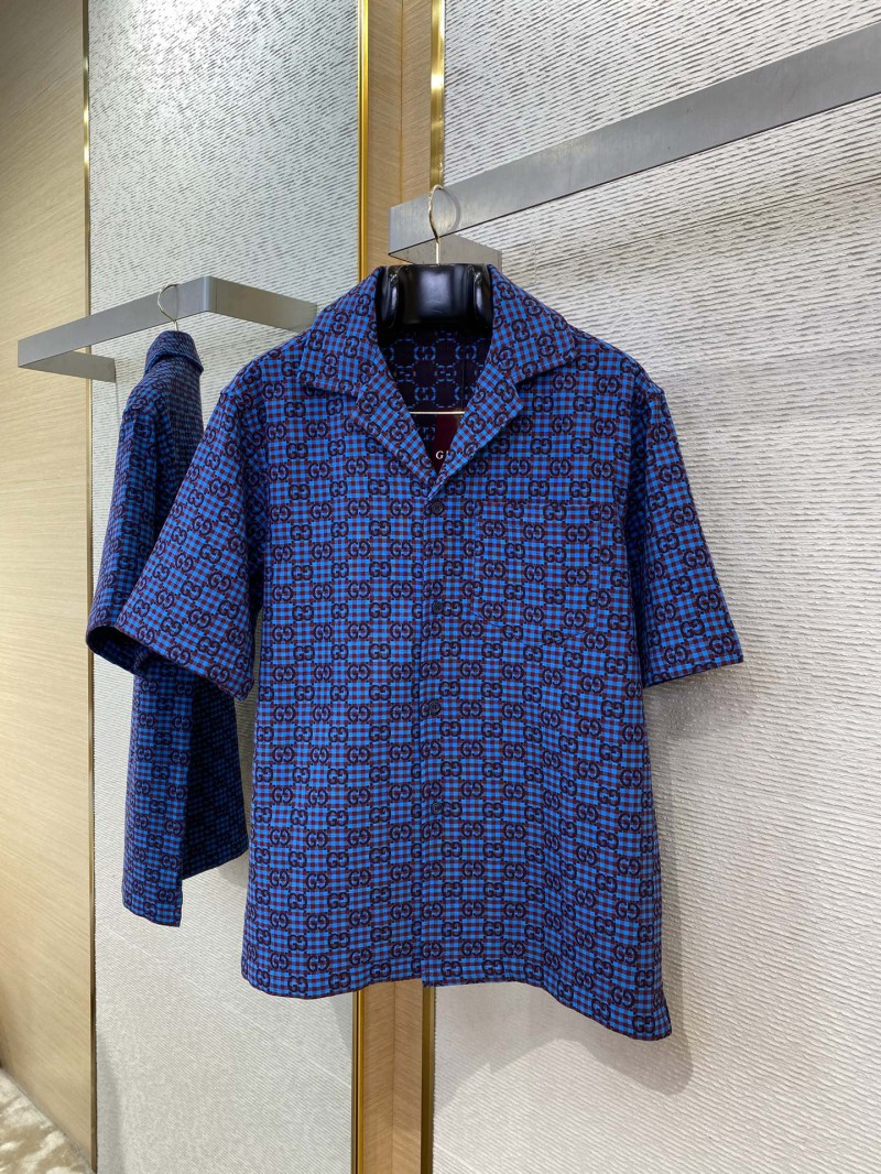 Gucci Printed Jacquard Short Sleeve Shirt 4