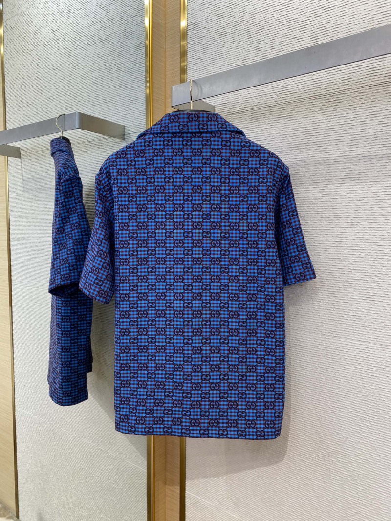 Gucci Printed Jacquard Short Sleeve Shirt 6