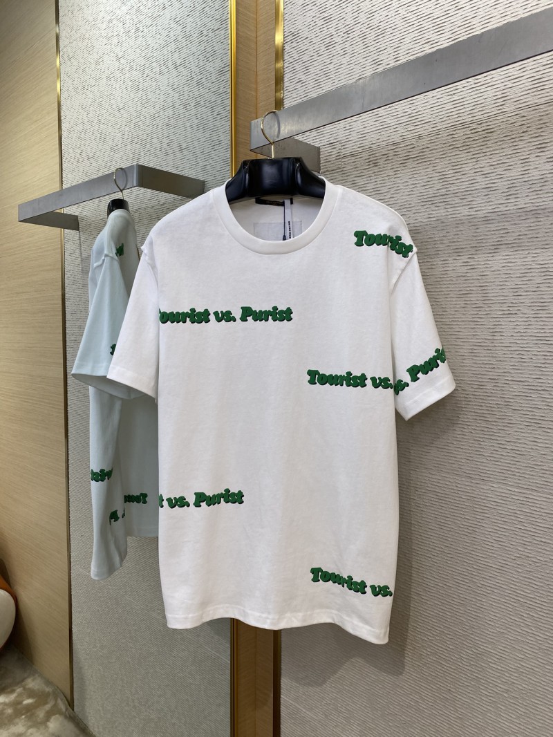 LV Letters Printed Crew Neck Short Sleeve T-Shirt 4