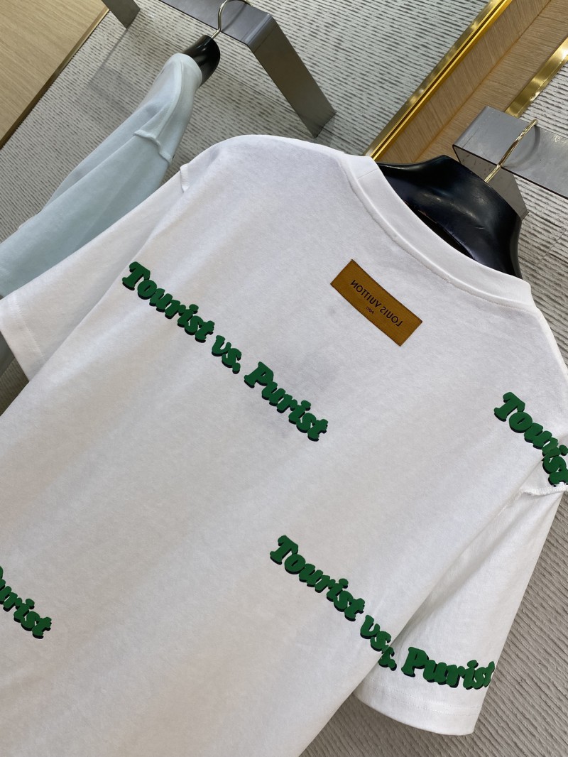 LV Letters Printed Crew Neck Short Sleeve T-Shirt 7