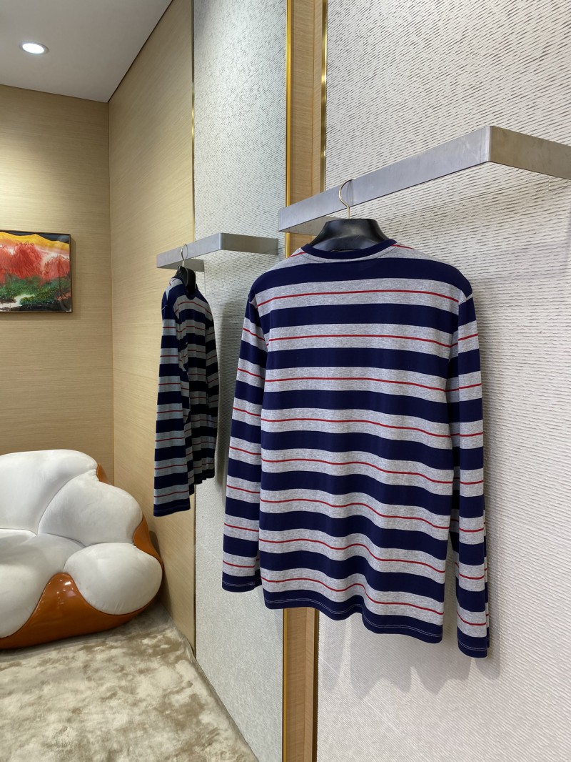 Miu Miu Striped Loose Long Sleeve T-Shirt 3