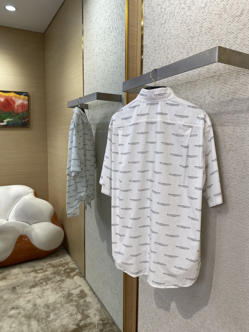 Balenciaga Letter Print Short Sleeve Shirt 3