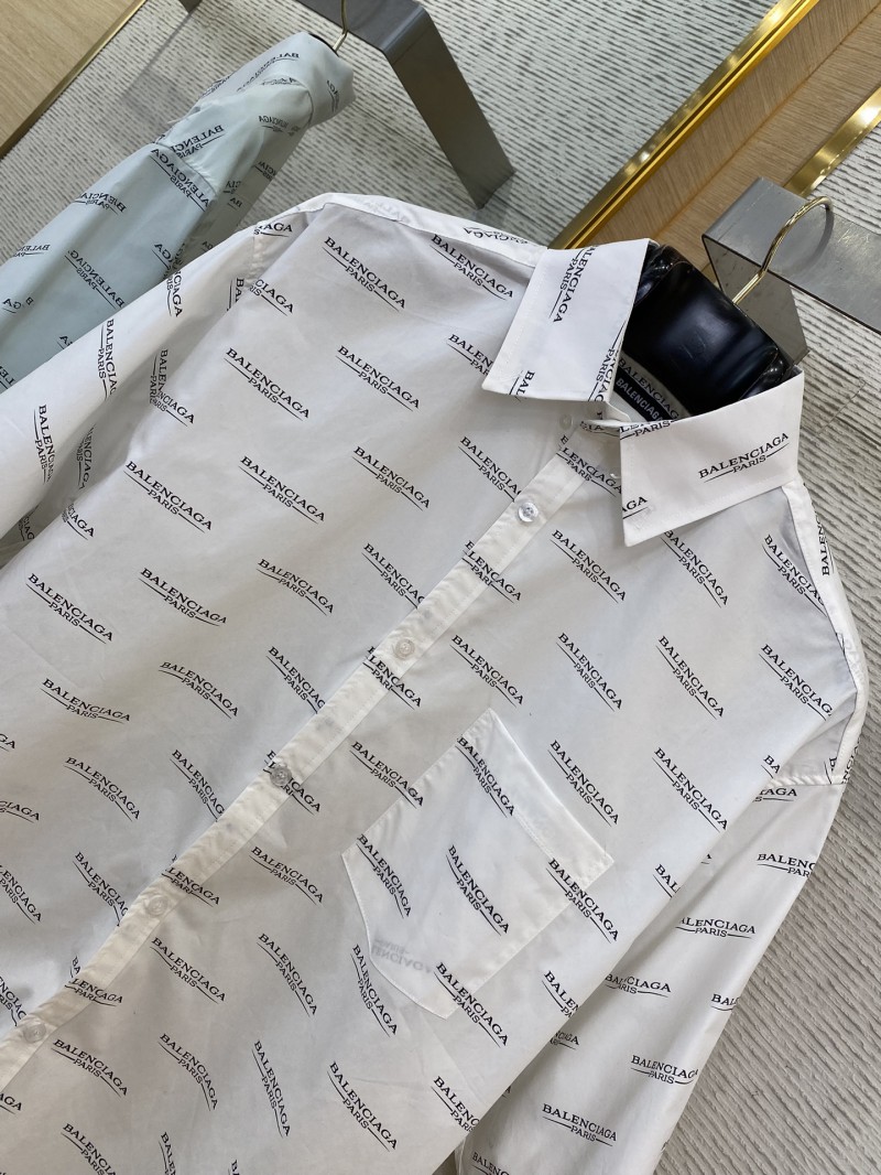 Balenciaga Letter Print Short Sleeve Shirt 5