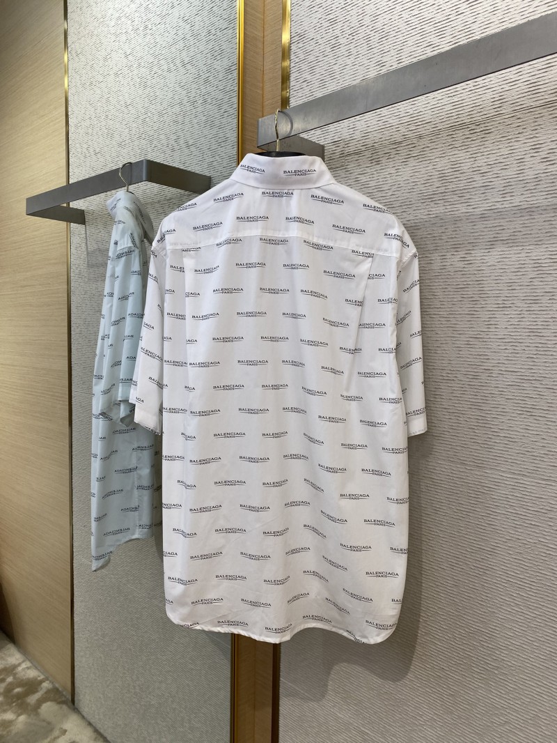 Balenciaga Letter Print Short Sleeve Shirt 6