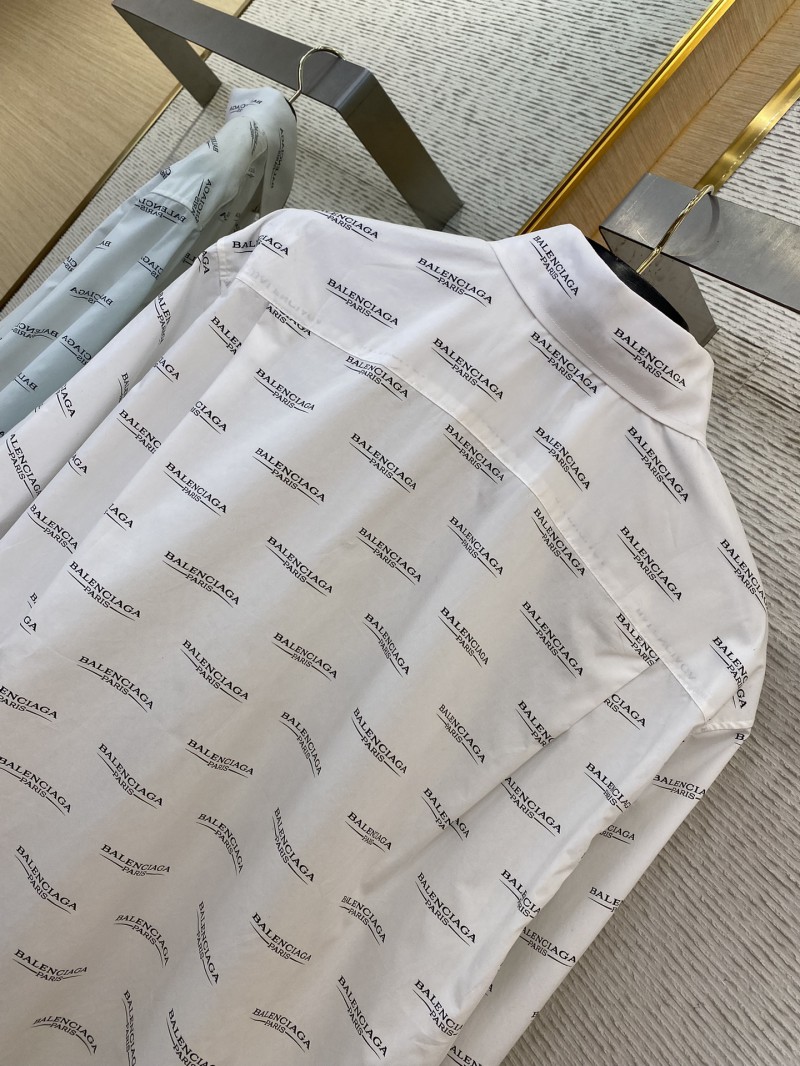Balenciaga Letter Print Short Sleeve Shirt 7