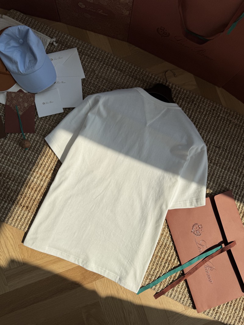 Bottega Veneta Pocket Studded Round Neck Short Sleeve White 7