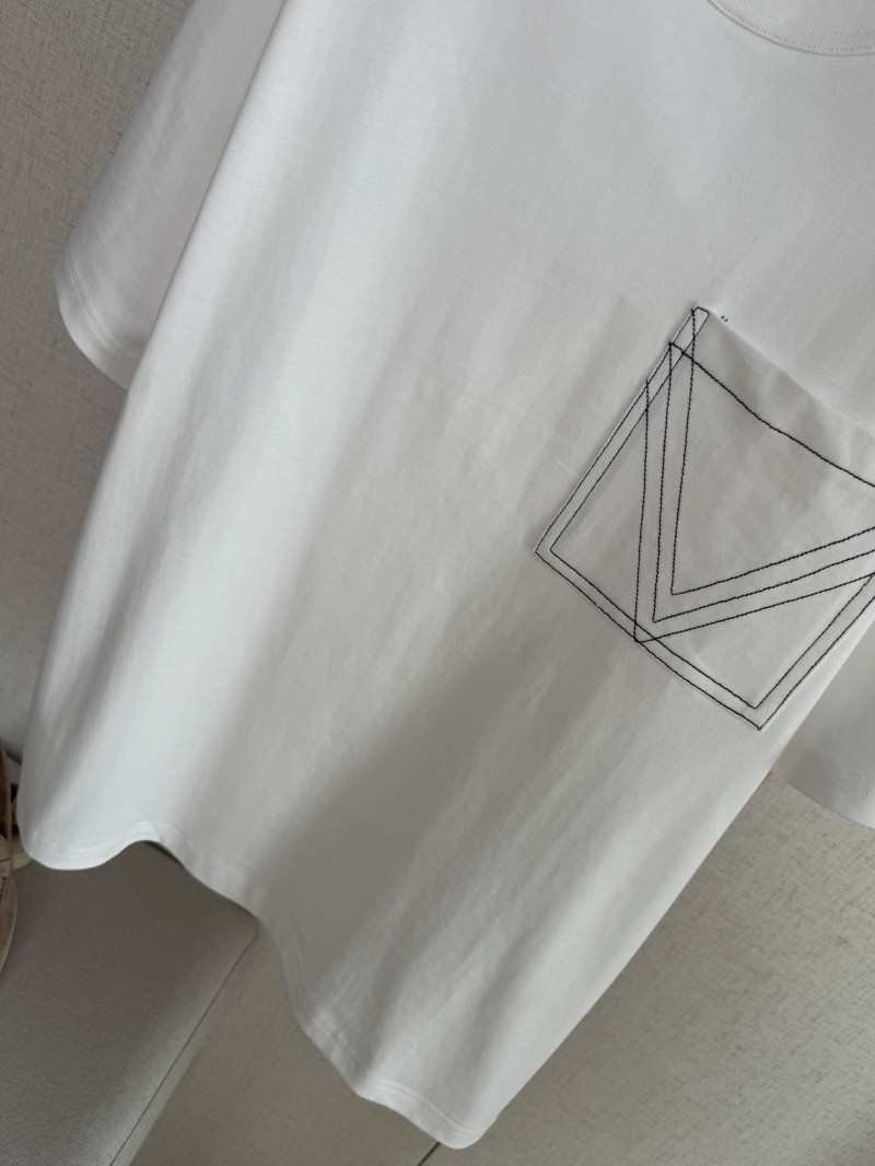 Bottega Veneta Pocket Embroidery Short Sleeve White 3