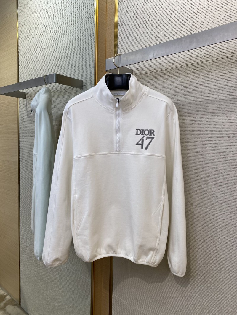 Dior half-zip embroidered casual jacket 4