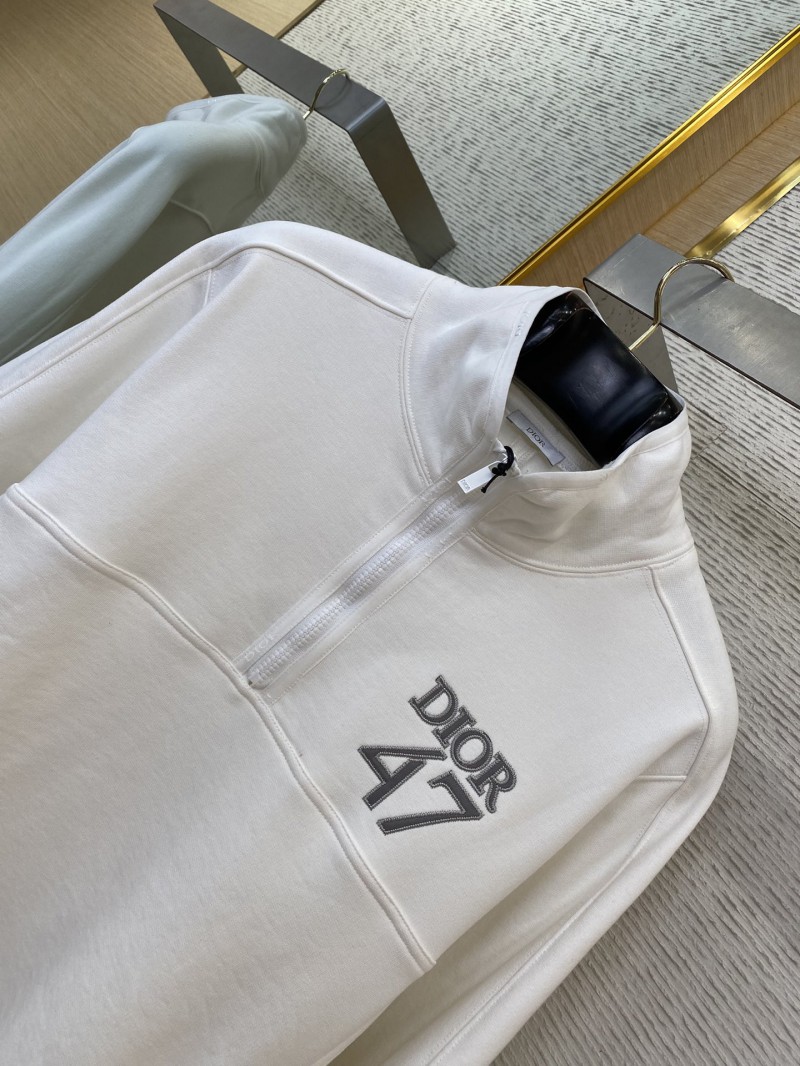 Dior half-zip embroidered casual jacket 5