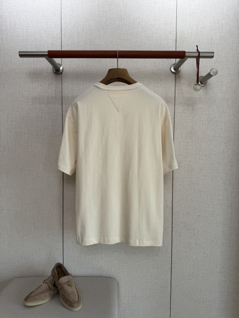 Bottega Veneta Cotton Pocket Round Neck Short Sleeve 1